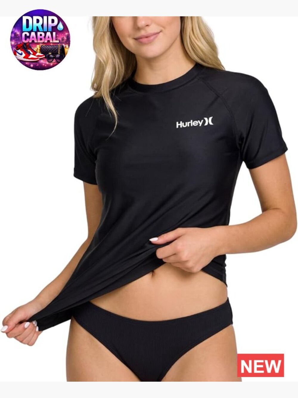 Short Sleeve Rash Guard UPF 50+ Quick Dry Sun Protection Swim Shirt